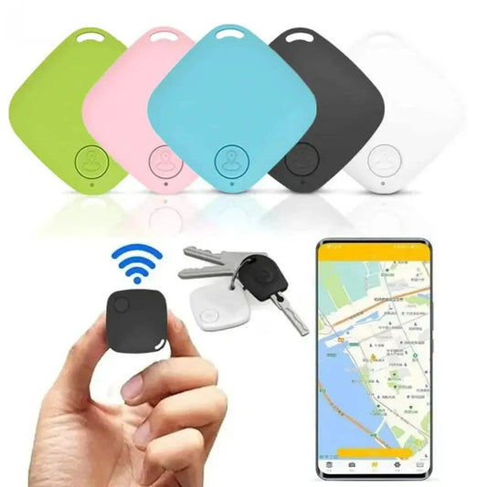 Mini Bluetooth 5.0 Smart Tracker - Round Anti-Lost Locator for Pets, Kids, Bags, and Wallets