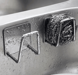 1PC Stainless Steel Sink Sponge Holder – Self-Adhesive Drying Rack & Kitchen Organizer 1PC Stainless Steel Sink Sponge Holder – Self-Adhesive Drying Rack & Kitchen Organizer