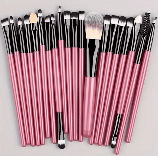 20-Piece Makeup Brush Set – For Foundation, Eyeliner, Eyeshadow & Contouring