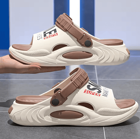 2025 Comfort Support Slides – Unisex Cushioned Thick Sole Slippers for Shower, Home & Pain Relief