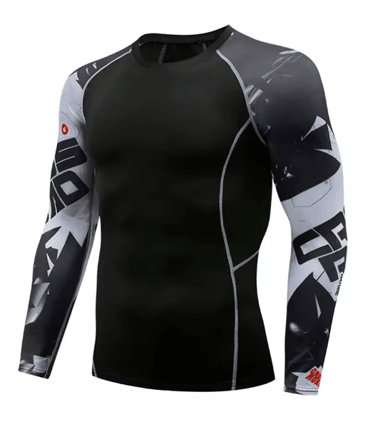 2025 Pro Men’s Sports Fitness Long Sleeve T-shirt – Quick-Dry, Breathable Running & Basketball Training Shirt