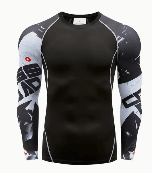 2025 Pro Men’s Sports Fitness Long Sleeve T-shirt – Quick-Dry, Breathable Running & Basketball Training Shirt