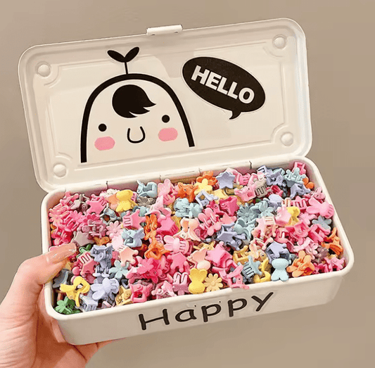 30Pcs/Lot Cute Small Hair Claws Clips for Girls – Cartoon Rabbit, Flower & Star Hairpins