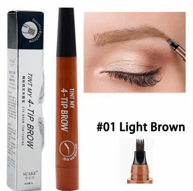 🌟 4-Point Waterproof Eyebrow Pencil – Long-Lasting Liquid Brow Pen for Perfect Brows 🌟 4-Point Waterproof Eyebrow Pencil – Long-Lasting Liquid Brow Pen for Perfect Brows