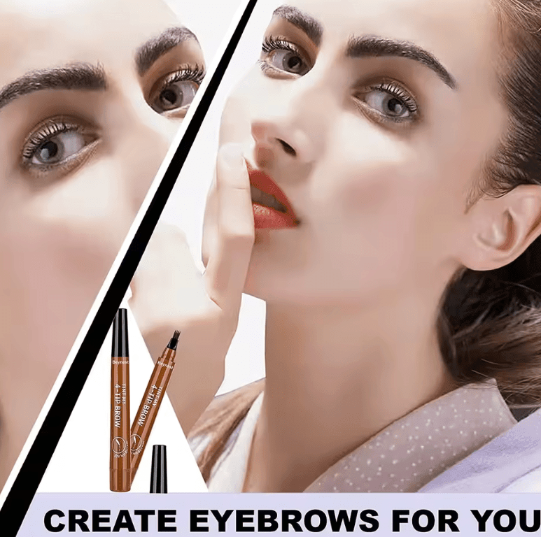 🌟 4-Point Waterproof Eyebrow Pencil – Long-Lasting Liquid Brow Pen for Perfect Brows 🌟 4-Point Waterproof Eyebrow Pencil – Long-Lasting Liquid Brow Pen for Perfect Brows