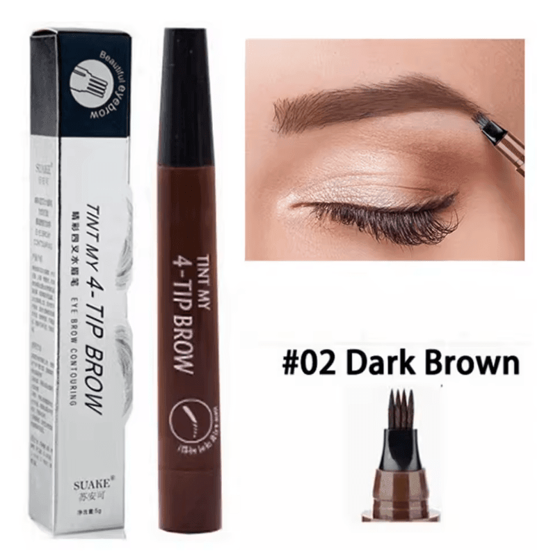 🌟 4-Point Waterproof Eyebrow Pencil – Long-Lasting Liquid Brow Pen for Perfect Brows 🌟 4-Point Waterproof Eyebrow Pencil – Long-Lasting Liquid Brow Pen for Perfect Brows