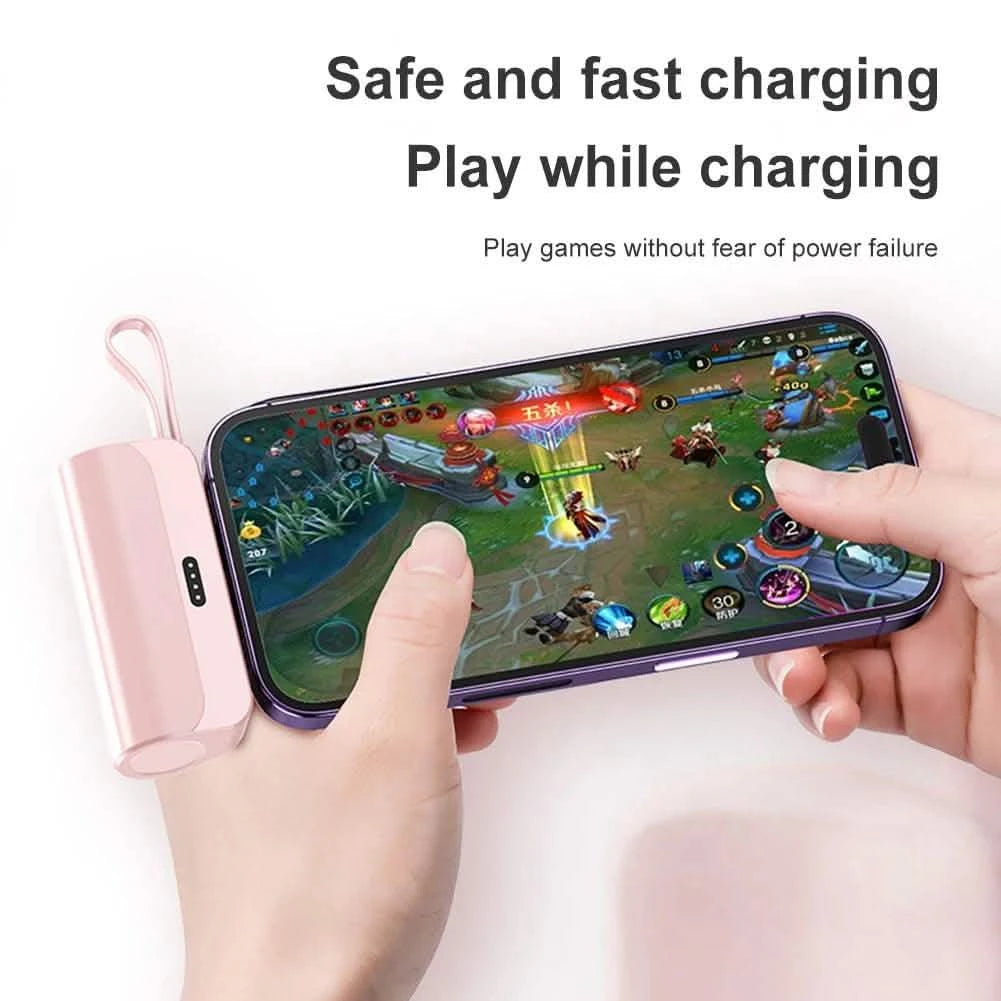 Mini Power Bank 5000mAh - Portable External Battery Charger for iPhone, Samsung, Xiaomi Mini Power Bank 5000mAh - Portable External Battery Charger for iPhone, Samsung, Xiaomi