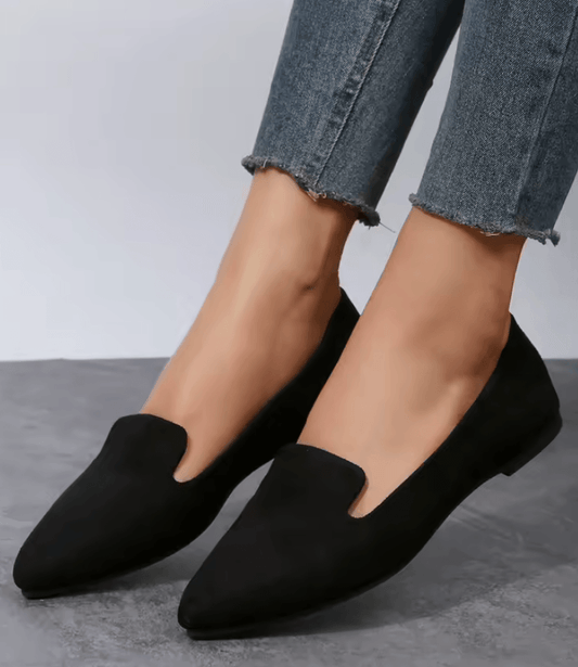Spring & Autumn Women’s Pointed Toe Flat Walking Shoes - Casual Comfort
