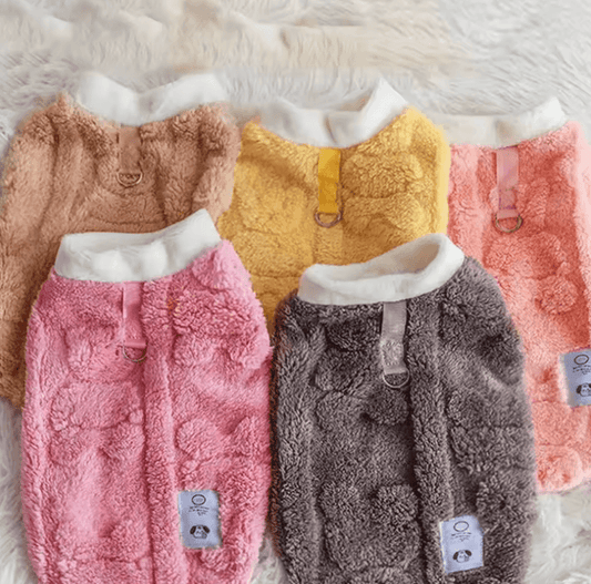 Soft Fleece Dog Clothes - Winter Warm Pullover for Small Dogs and Puppies