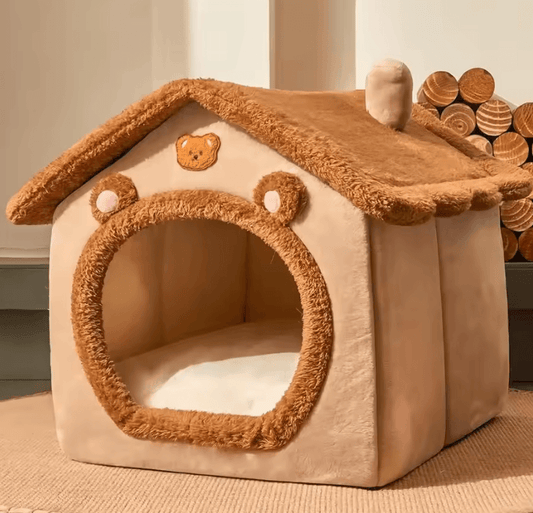 Foldable Pet House Removable Washable Cat House Puppy Cave Sofa Pet Bed House for Extra Small Dogs and Small and Medium Cats