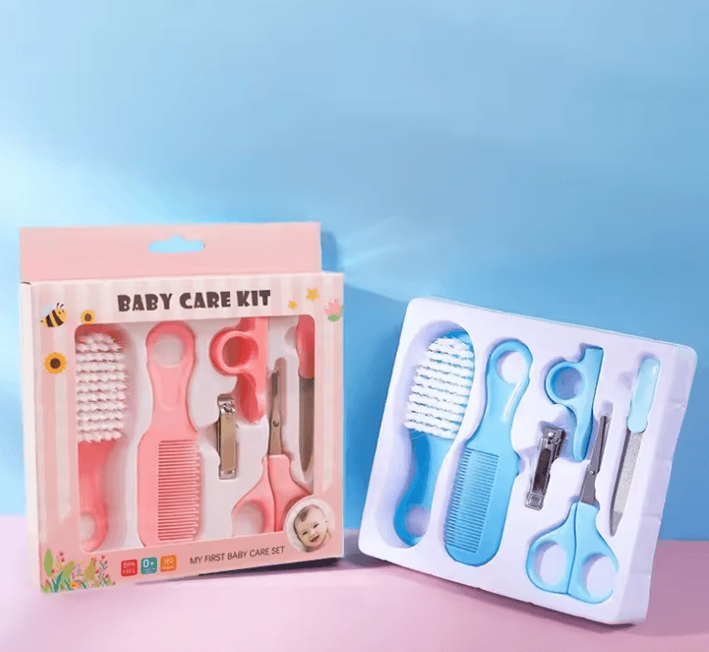 Baby Care Set - Safe Nail Clippers, Soft Comb & Grooming Brush Kit for Baby Care Baby Care Set - Safe Nail Clippers, Soft Comb & Grooming Brush Kit for Baby Care
