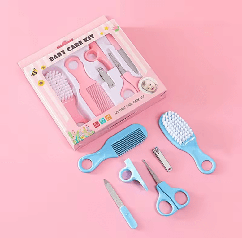 Baby Care Set - Safe Nail Clippers, Soft Comb & Grooming Brush Kit for Baby Care Baby Care Set - Safe Nail Clippers, Soft Comb & Grooming Brush Kit for Baby Care