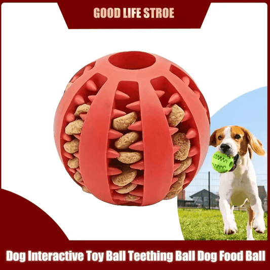 Durable Dog Toy Ball - Non-Toxic, Bite-Resistant Interactive Food Feeder & Chew Toy for Small Dogs