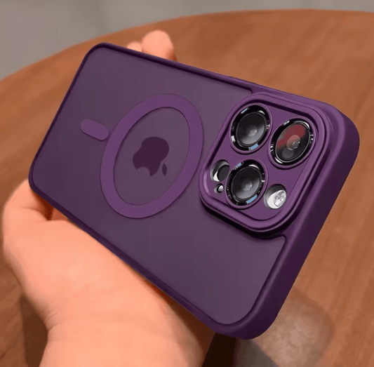 Magnetic Luxury Matte Translucent Armor Shockproof Case – For iPhone 16/15/14/13/12/11 Pro Max | MagSafe Wireless Charging