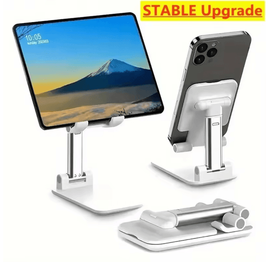 Foldable Mobile Phone & Tablet Holder – Adjustable Desktop Stand for All Devices