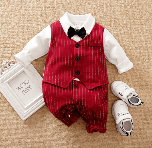 Adorable Baby Autumn Rompers – Cozy & Stylish Outfit for Baby Boys