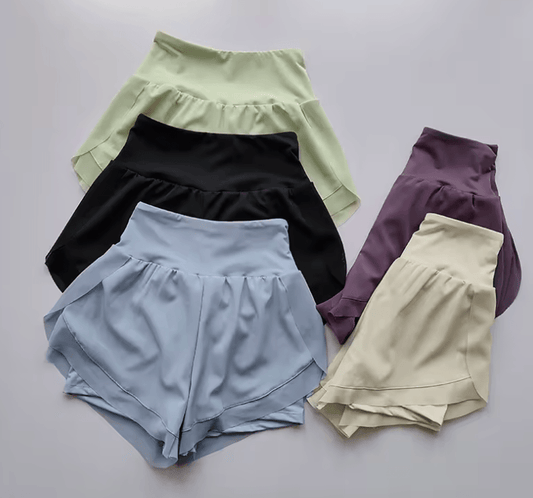 Women’s 2-in-1 Sports Shorts – Quick-Dry, Breathable & High-Waist for Yoga & Running