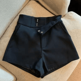 Women’s Black High-Waisted Shorts – Harajuku Elegance & Sexy A-Line Fit Women’s Black High-Waisted Shorts – Harajuku Elegance & Sexy A-Line Fit