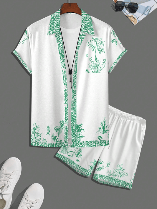 Herren-Freizeit-Langhirthemd-Vintage-inspiriertes, einreihiges Straßenwaren-vielseitiges leichte Modeplatte