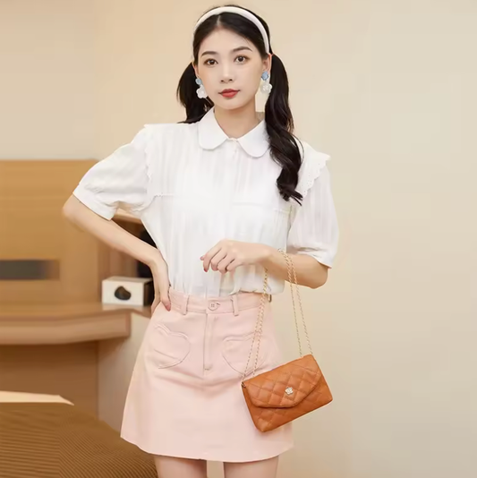 Embroidered Argyle Chain Crossbody Bag for Women – Trendy Small Square Shoulder Purse, Versatile Boutique Style, Customizable & Wholesale Friendly