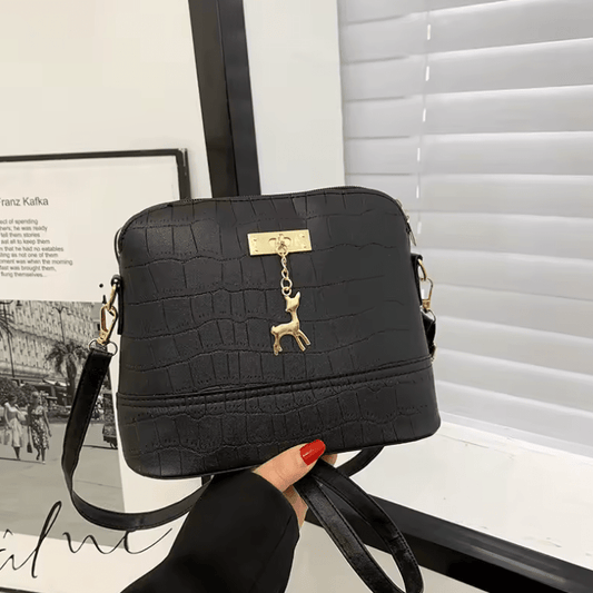 Trendy Embroidered Argyle Crossbody Bag for Women – Elegant Small Square Shoulder Purse with Chain Strap, Stylish Retro Daily Handbag