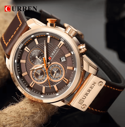 Men’s Luxury Fashion Chronograph Watch – Top Brand Quartz Sport Wristwatch with Date Display, Stylish Male Clock, Relogio Masculino