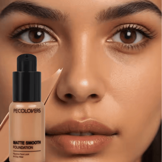 Full Coverage Liquid Concealer Foundation – Matte, Non-Sticky Formula for Dark Circles & Blemishes – Natural Finish, Long-Lasting Wear for All Skin Types