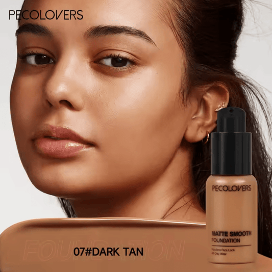 Full Coverage Liquid Concealer Foundation – Matte, Non-Sticky Formula for Dark Circles & Blemishes – Natural Finish, Long-Lasting Wear for All Skin Types