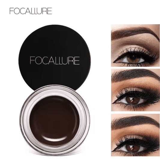 FOCALLURE Eyebrow Cream Gel – Waterproof Long-Lasting Brow Pomade with Brush – Smudge-Proof Eyebrow Enhancer for Women’s Makeup – Wholesale Pack Available