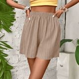 Women’s High Waist Solid Shorts – 2025 Spring Summer Fashion Casual Beach Holiday Outfit – Lightweight Short Pants for Daily Wear Women’s High Waist Solid Shorts – 2025 Spring Summer Fashion Casual Beach Holiday Outfit – Lightweight Short Pants for Daily Wear