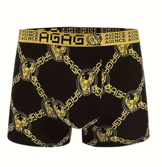 8-Pack Men’s Boxer Shorts – Antibacterial Breathable Printed Underwear – Lightweight Flat-Corner Briefs with Comfort Fit