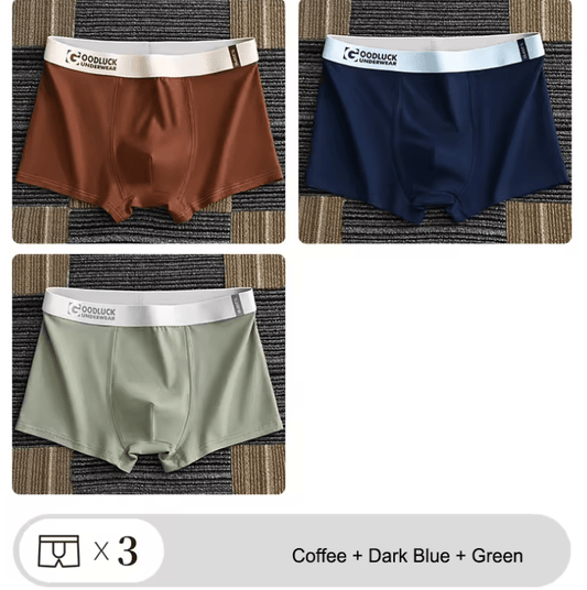 3-Pack Men’s Underwear Boxer Briefs – Cotton Boxers for Man, Sexy Male Panties, Breathable Shorts Slip, Comfortable Underpants & Briefs