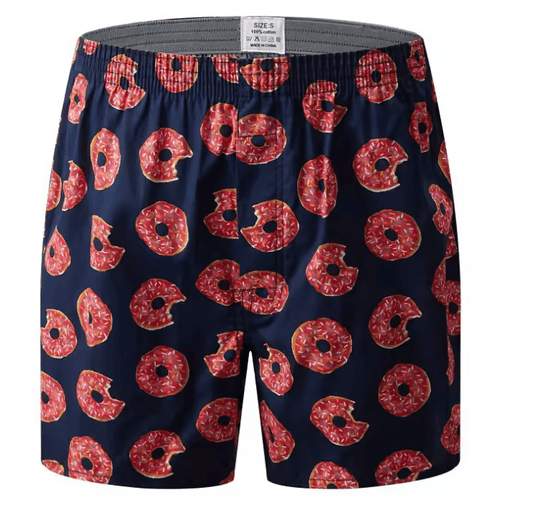 1PC Men’s Underwear – 100% Cotton Soft Boxer Briefs, Comfortable Loose Fit Aloe Shorts, Stretchable Homewear Pants