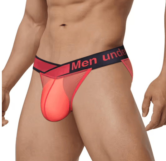 Ultra-Thin Transparent Mesh Men’s Briefs – Sexy Panties with Large Crotch Pouch