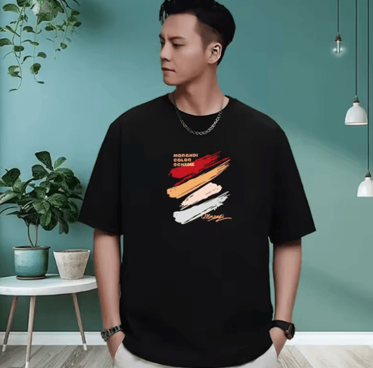 Heavy Summer 2025 Unisex Short Sleeve T-Shirt – Loose Fit Pure Cotton “Little Monsters” Trendy Print for Men & Women