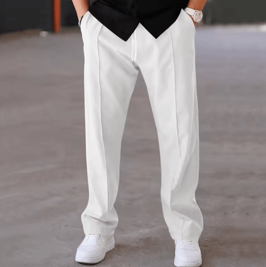2025 New Men’s Thin Spring/Summer Pants – Loose Straight Leg Sports Casual Trousers, American Oversized Long Fit Lightweight Pants