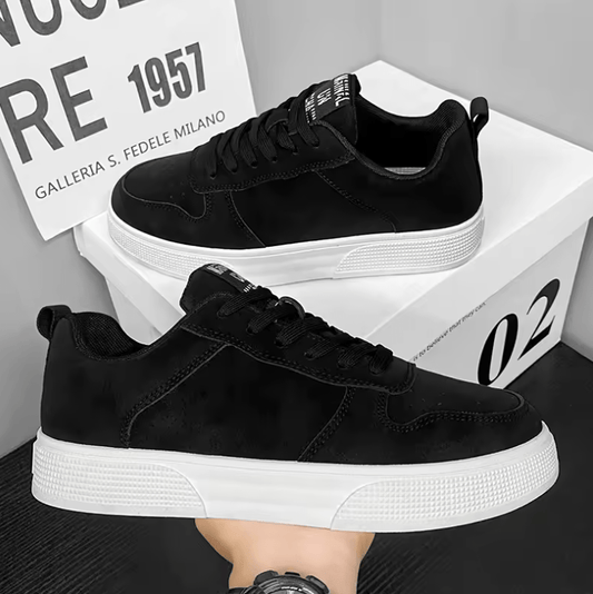 Men’s Fashion Suede Platform Sneakers – Comfortable Walking Shoes