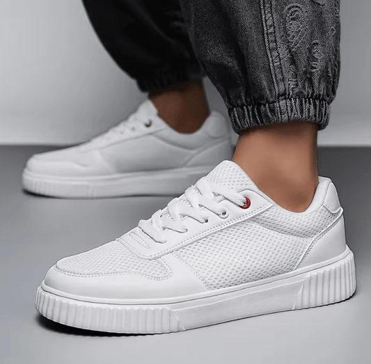 Men’s Low-Top Casual Sneakers – Breathable Flat Shoes for All Seasons