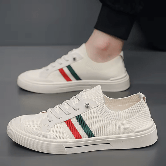 Men’s Luxury Mesh Loafers – Breathable Summer Sneakers with Platform Sole & All-Day Comfort