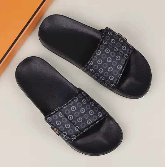 Men’s Genuine Leather Sandals – Comfortable Summer Slides & House Slippers