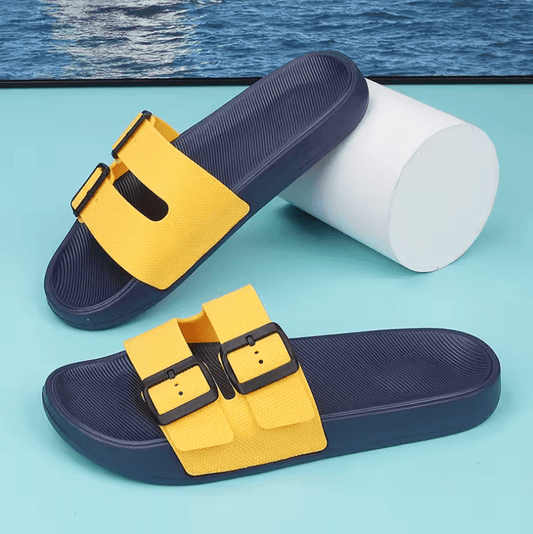 Men’s Anti-Slip EVA Bathroom Slippers – Ultra-Soft Home Slides with Leak-Resistant Design | Lightweight, Quick-Dry Shower Sandals for Men