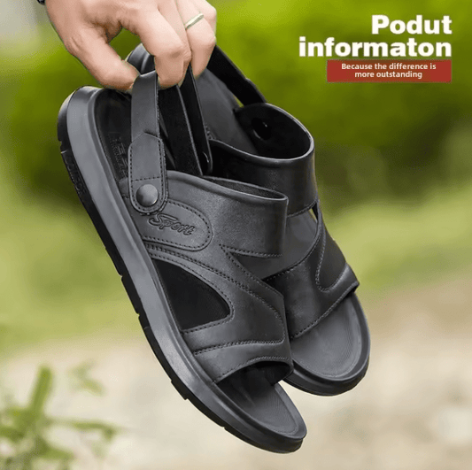 Men’s Summer Slip-On Beach Sandals – Soft Bottom, Two-Way Wear Flip Flops | Upgraded Plastic Comfort Shoes for Outdoor & Casual Use