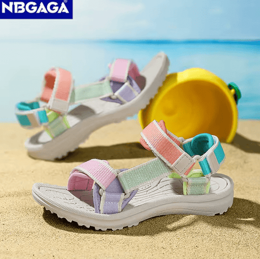 Girls’ Summer Sport Sandals – Breathable Non-Slip Kids’ Beach Shoes | Soft Sole Outdoor Walking Sandals
