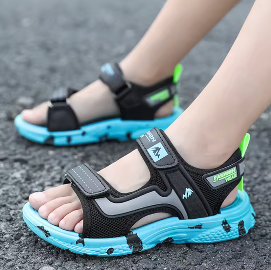 Kids’ Camouflage Platform Strap Sandals – Lightweight Non-Slip Soft Sole for Boys & Girls | Summer Outdoor Beach Shoes