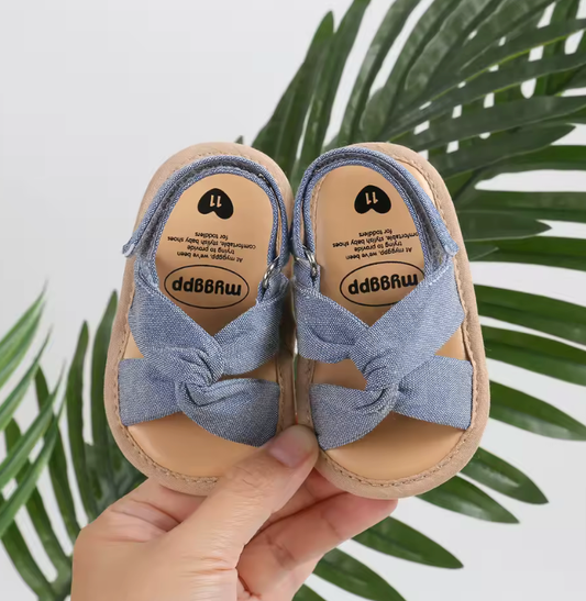 2025 New Baby Sandals – Bow-Knot Princess Non-Slip Toddler First Walkers | Infant Girls Shoes 5 Colors