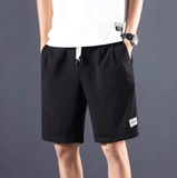 Men’s Casual Patchwork Shorts – 2-in-1 Summer Style with Belt Men’s Casual Patchwork Shorts – 2-in-1 Summer Style with Belt