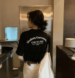 Women’s Loose Fit T-Shirt – Korean Style Summer 2025 Trend with Letter Print & Half Sleeves Women’s Loose Fit T-Shirt – Korean Style Summer 2025 Trend with Letter Print & Half Sleeves
