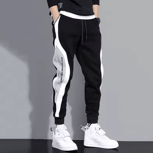 Men’s Fashion Sports Pants – Spring 2025 Loose-Fit Casual Sweatpants, Straight Training Trousers & Joggers, Large Size