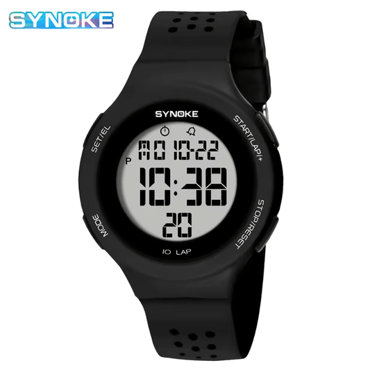 Men's Digital Sport Watch with LED, Alarm & 5 Bar