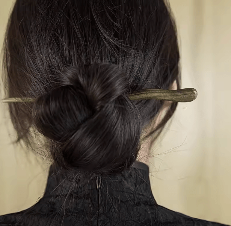 Chinese Sandalwood Hairpin Set – Vintage Green Wood Hair Sticks for Women Chinese Sandalwood Hairpin Set – Vintage Green Wood Hair Sticks for Women